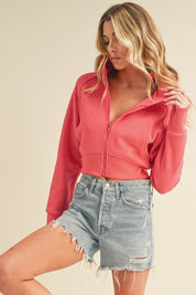 Aemi + Co Cropped Hooded Jacket | Jackets Daverri Fashions