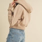 Aemi + Co Cropped Hooded Jacket Jackets