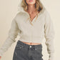 Aemi + Co Cropped Hooded Jacket HEATHER BONE Jackets