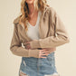Aemi + Co Cropped Hooded Jacket OAT Jackets