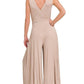 Surplice Neckline Sleeveless Jumpsuit Jumpsuits