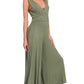 Surplice Neckline Sleeveless Jumpsuit LT OLIVE L Jumpsuits