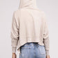 Zenana Acid Washed Hoodie Jacket Coats & Jackets