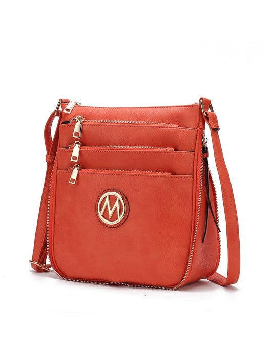 MKF Salome Expandable Crossbody Bag by Mia K Coral One Size Handbags