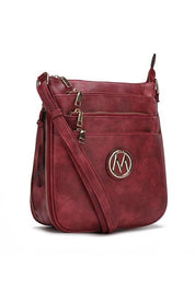 MKF Salome Expandable Crossbody Bag by Mia K Burgundy One Size Handbags