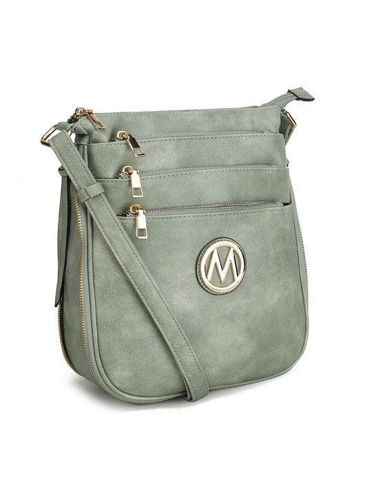 MKF Salome Expandable Crossbody Bag by Mia K Seafoam One Size Handbags