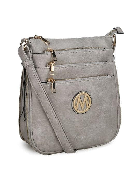 MKF Salome Expandable Crossbody Bag by Mia K Grey One Size Handbags