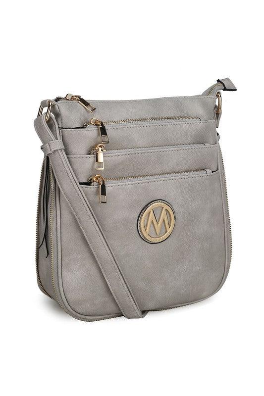 MKF Salome Expandable Crossbody Bag by Mia K Grey One Size Handbags