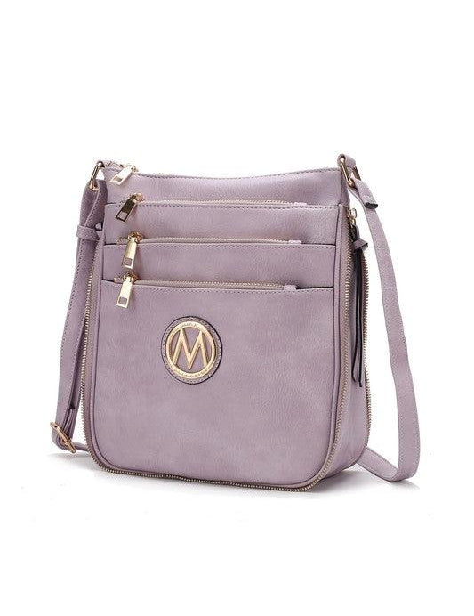 MKF Salome Expandable Crossbody Bag by Mia K Lilac One Size Handbags