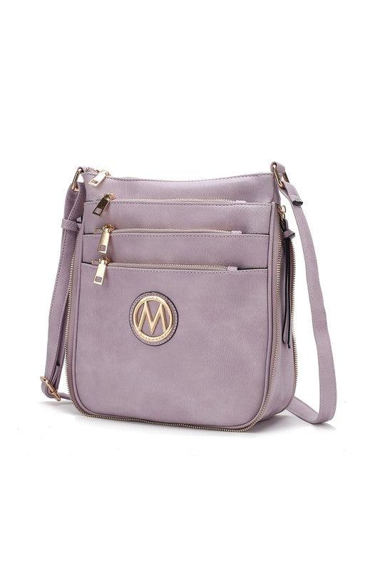 MKF Salome Expandable Crossbody Bag by Mia K Lilac One Size Handbags