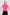 Hot Pink Mock neck Short Sleeve Ruched Crop Top Blouses