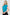 Teal Mock neck Short Sleeve Ruched Crop Top Teal Blouses