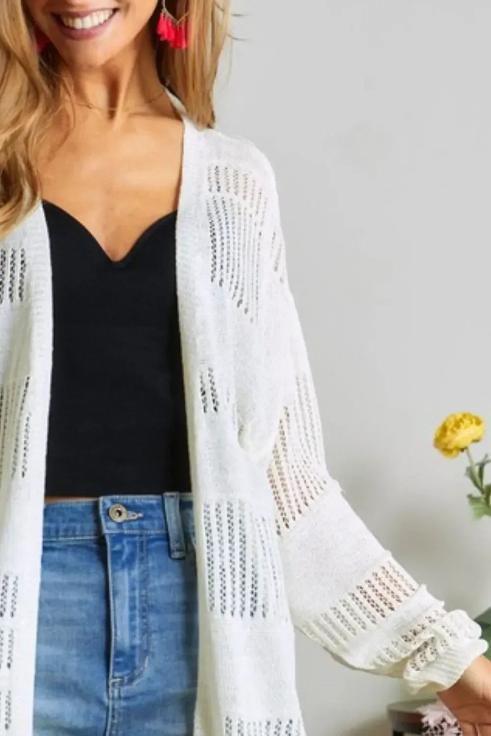 ADORA Lightweight Sweater Knit Cardigan - DAVERRI FASHIONS