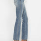 Judy Blue Full Size Tummy Control Back Embroidered Pocketed Bootcut Jeans Plus Size