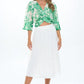 Mid Sleeve Front Twist Floral Top - DAVERRI FASHIONS