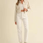 MABLE Embroidered Quilted Cropped Jacket