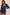 Annie Wear Navy Tie Front Peplum Long Sleeve Denim Top Navy Tops