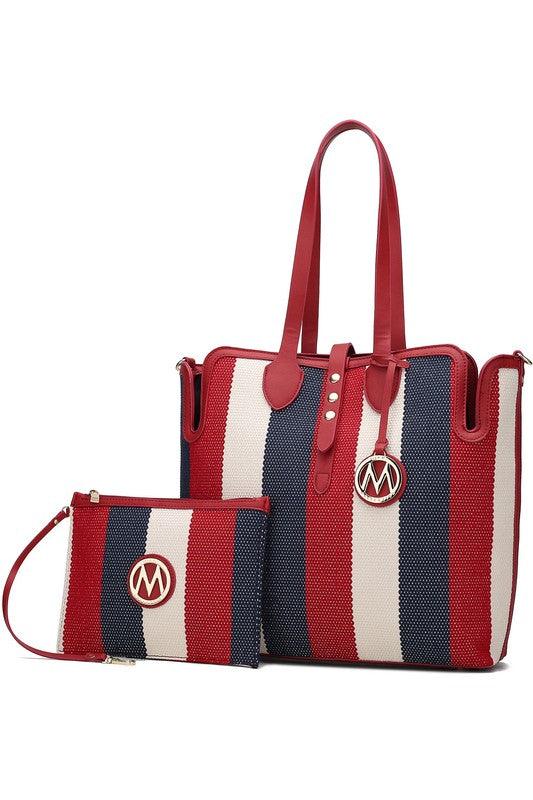 MKF Collection Juliana Oversize Tote & Wristlet Red One Size