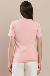 Women's Plain V-neck Cotton T-shirt | T-Shirts Daverri Fashions