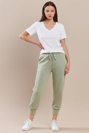Women's Plain V-neck Cotton T-shirt | T-Shirts Daverri Fashions