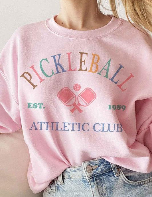 PICKLEBALL GRAPHIC SWEATSHIRT PINK Sweatshirts