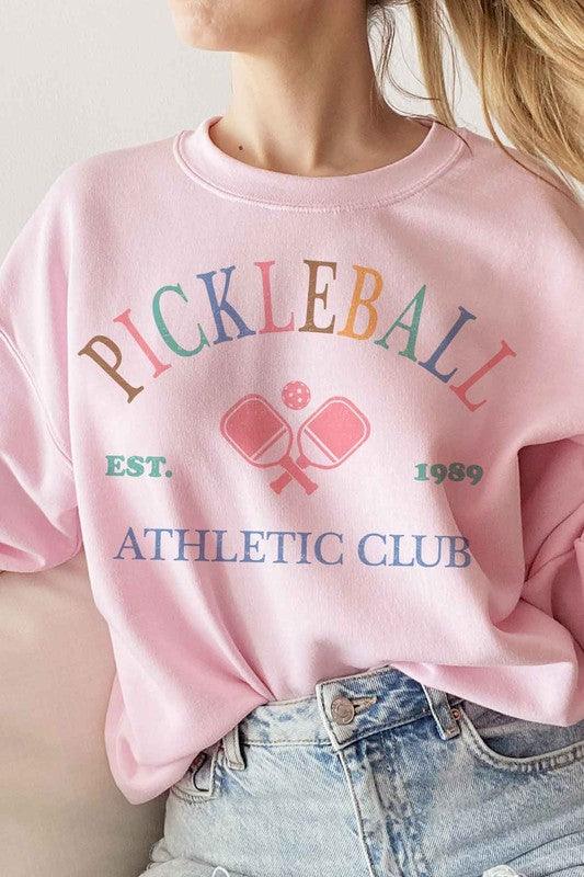 PICKLEBALL GRAPHIC SWEATSHIRT PINK Sweatshirts