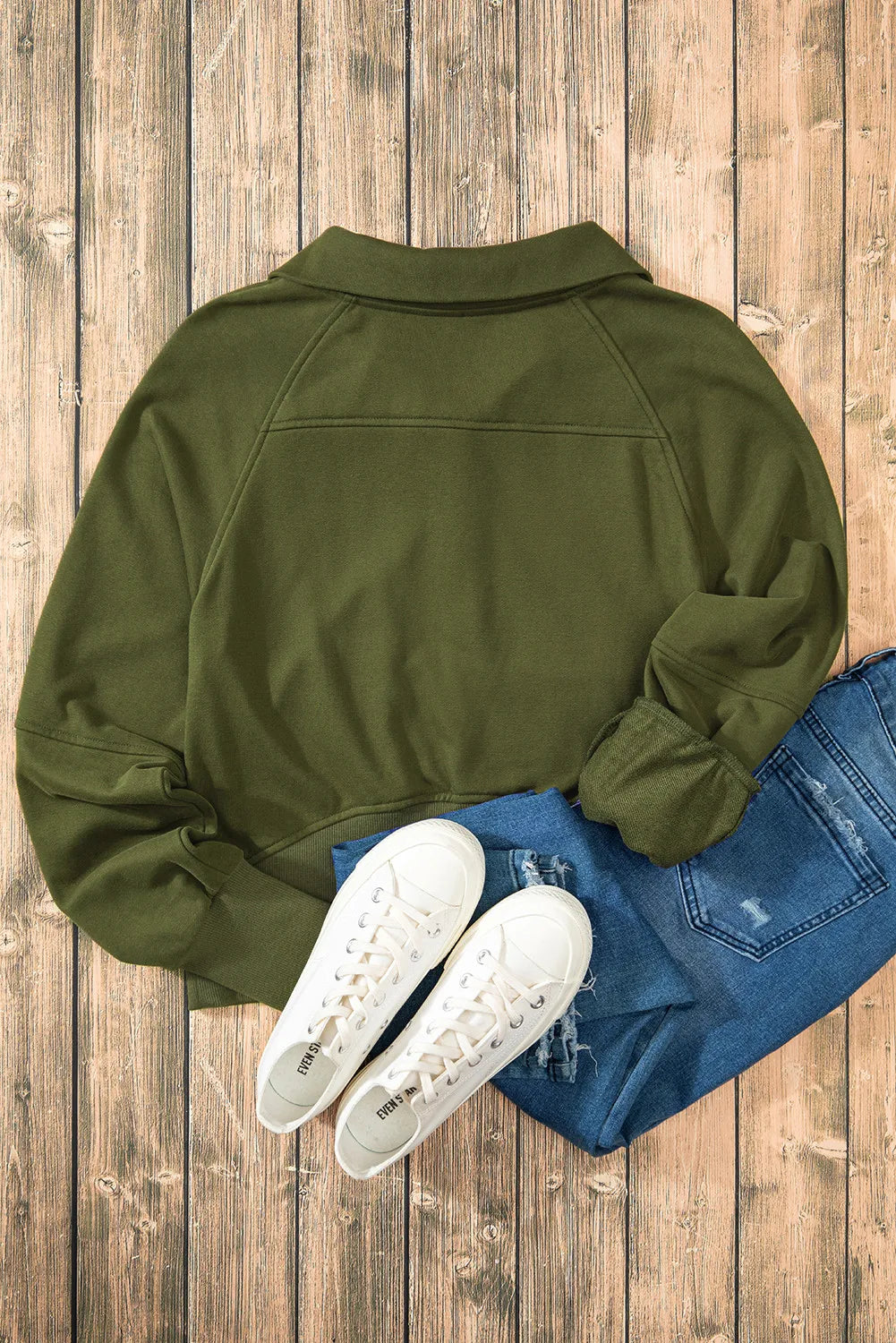 Half Zip Long Sleeve Sweatshirt | Sweatshirts Daverri Fashions