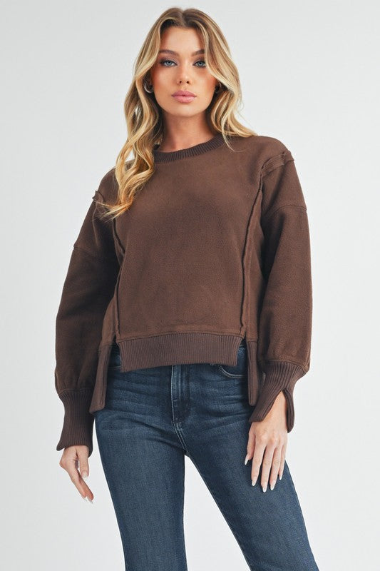 Seana Sweater COFFEE S
