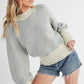Cozy off-white Aemi + Co Echo loose fit knit sweater small