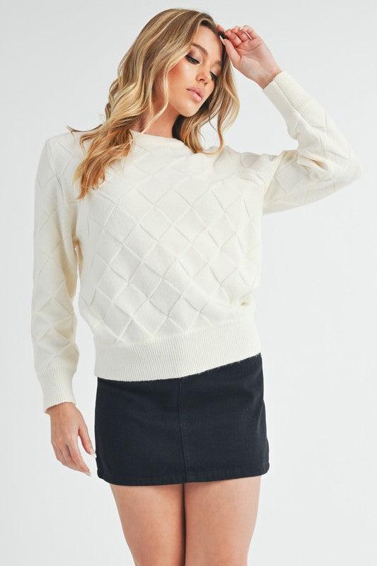 Aemi+Co Waverly Crewneck Sweater - DAVERRI FASHIONS