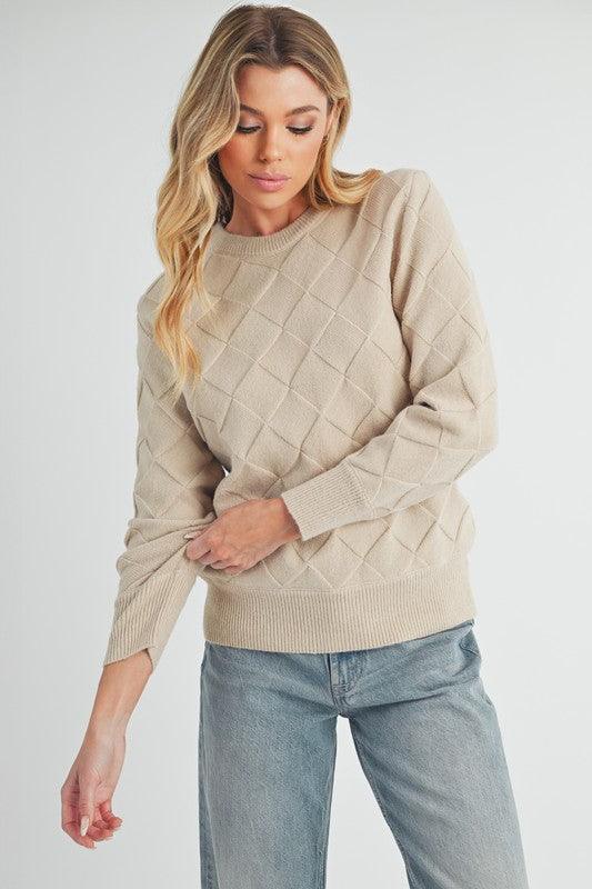 Aemi+Co Waverly Crewneck Sweater - DAVERRI FASHIONS