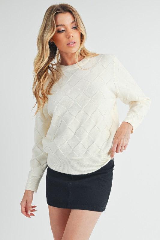 Aemi+Co Waverly Crewneck Sweater - DAVERRI FASHIONS