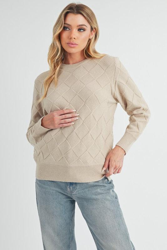 Aemi+Co Waverly Crewneck Sweater - DAVERRI FASHIONS