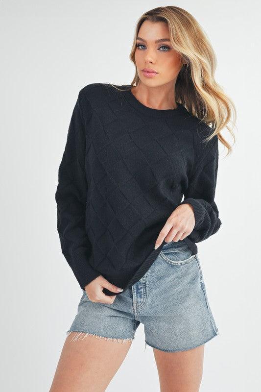 Aemi+Co Waverly Crewneck Sweater - DAVERRI FASHIONS