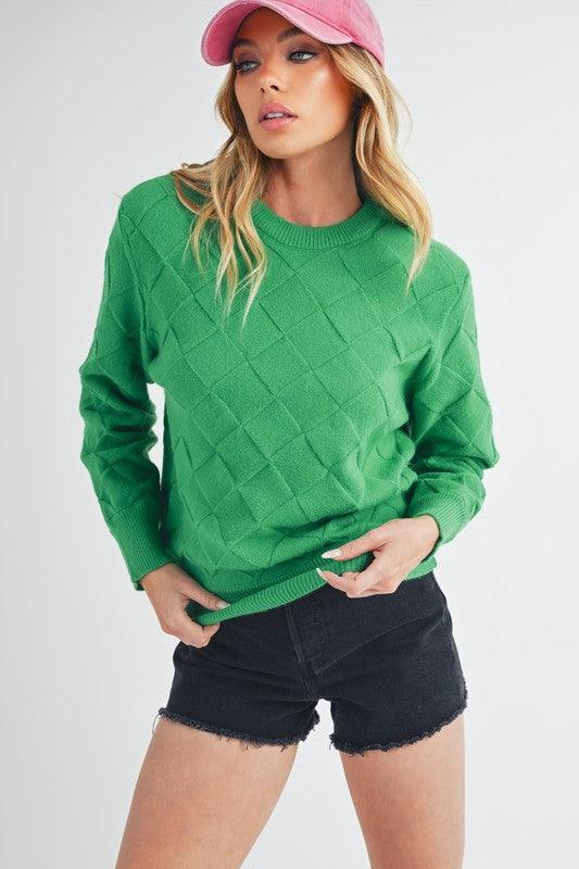 Aemi+Co Waverly Crewneck Sweater - DAVERRI FASHIONS