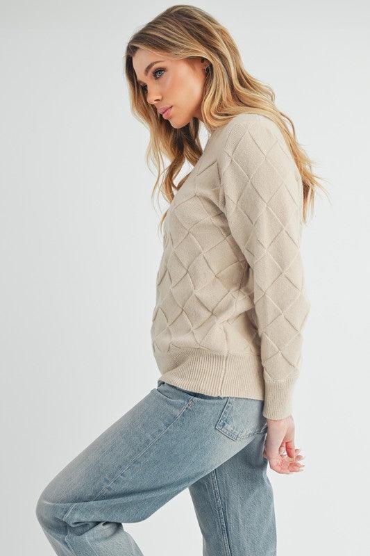 Aemi+Co Waverly Crewneck Sweater - DAVERRI FASHIONS