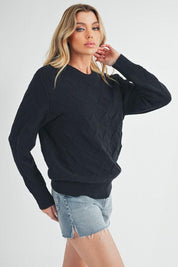 Aemi+Co Waverly Crewneck Sweater | Sweaters Daverri Fashions
