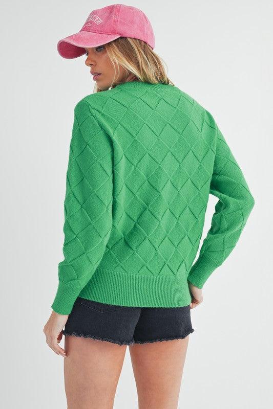 Aemi+Co Waverly Crewneck Sweater - DAVERRI FASHIONS