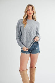 Aemi+Co Waverly Crewneck Sweater | Sweaters Daverri Fashions