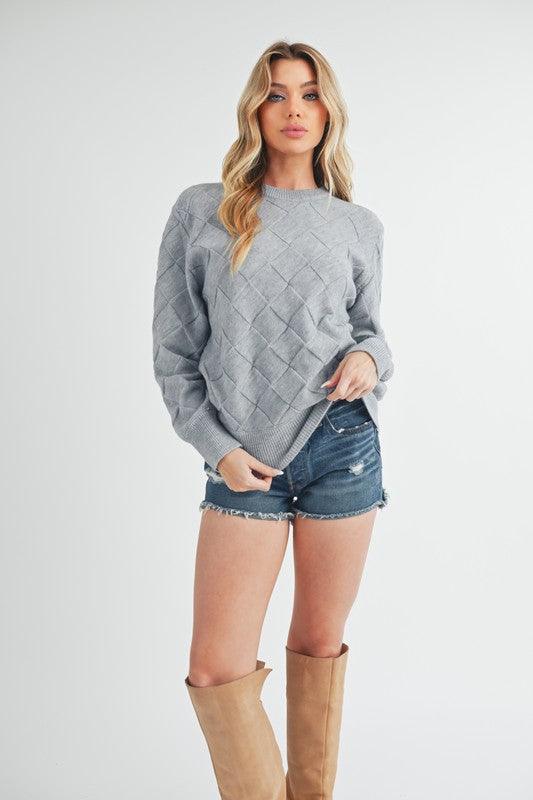 Aemi+Co Waverly Crewneck Sweater - DAVERRI FASHIONS
