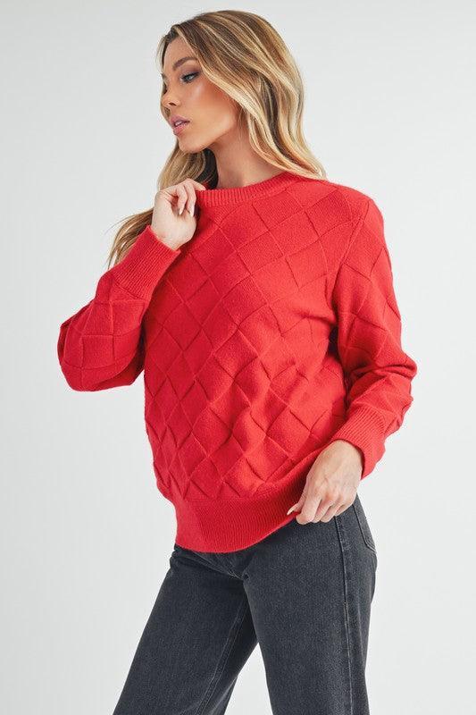 Aemi+Co Waverly Crewneck Sweater - DAVERRI FASHIONS