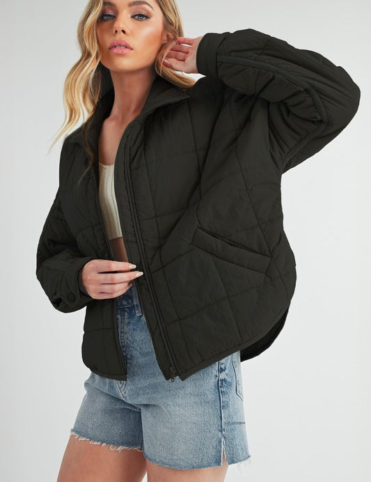 BLACK Bebe Puffer Jacket | Jackets Daverri Fashions