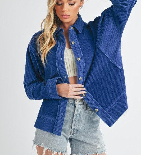 Aemi+Co Daphne Corduroy Jacket - DAVERRI FASHIONS