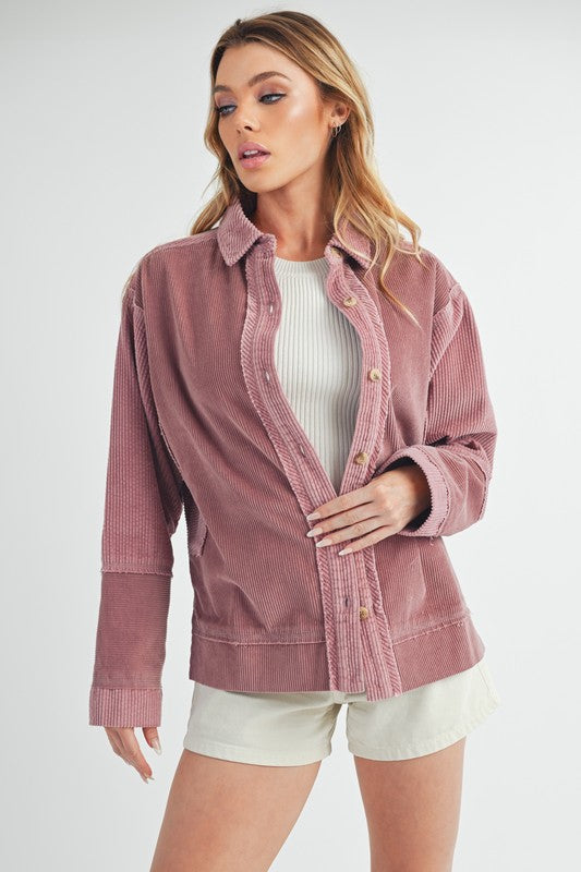 Aemi+Co Daphne Corduroy Jacket WOODROSE Jackets