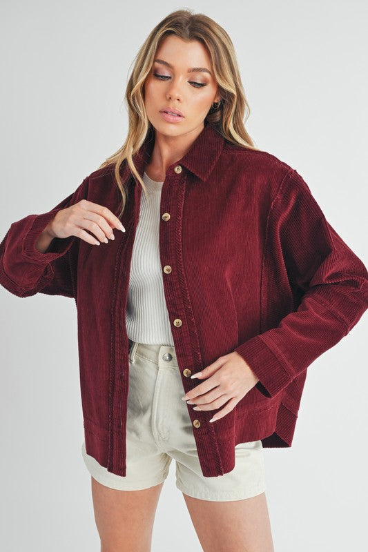 Aemi+Co Daphne Corduroy Jacket PORT S Jackets