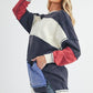 Aemi+Co Rugby Color Block Stripe Sweatershirt Sweatshirts