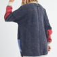 Aemi+Co Rugby Color Block Stripe Sweatershirt Sweatshirts