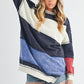 Aemi+Co Rugby Color Block Stripe Sweatershirt Sweatshirts