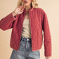 Kendl Quilted Jacket WINE Jackets