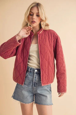 Kendl Quilted Jacket - DAVERRI FASHIONS